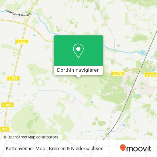 Kattenvenner Moor Karte