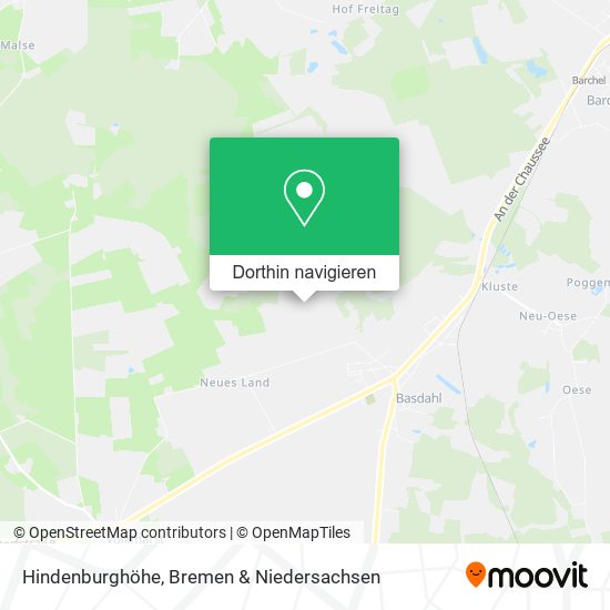 Hindenburghöhe Karte