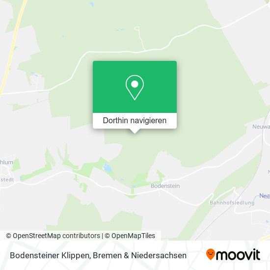 Bodensteiner Klippen Karte
