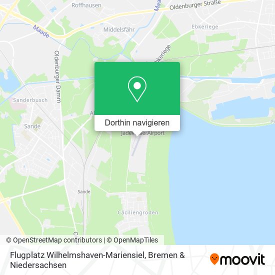 Flugplatz Wilhelmshaven-Mariensiel Karte