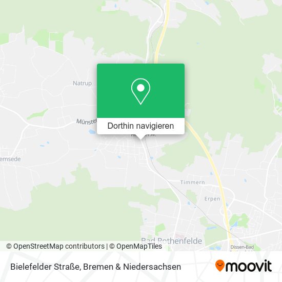 Bielefelder Straße Karte