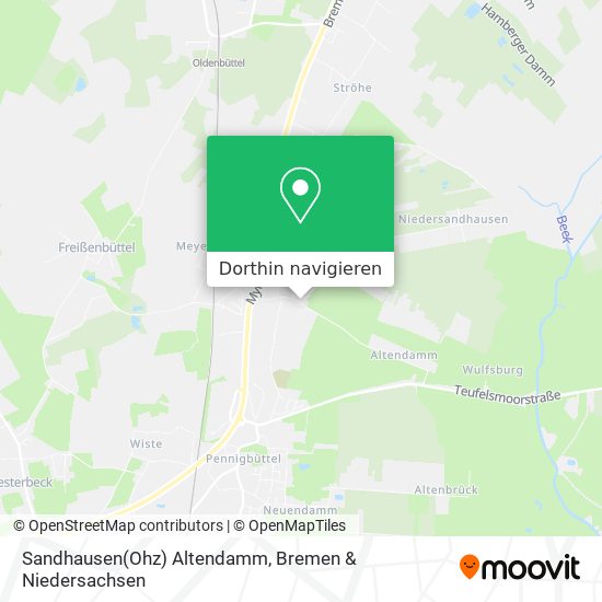 Sandhausen(Ohz) Altendamm Karte