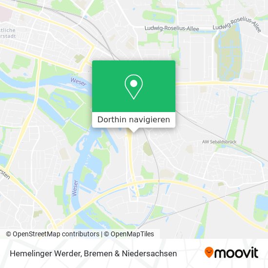 Hemelinger Werder Karte