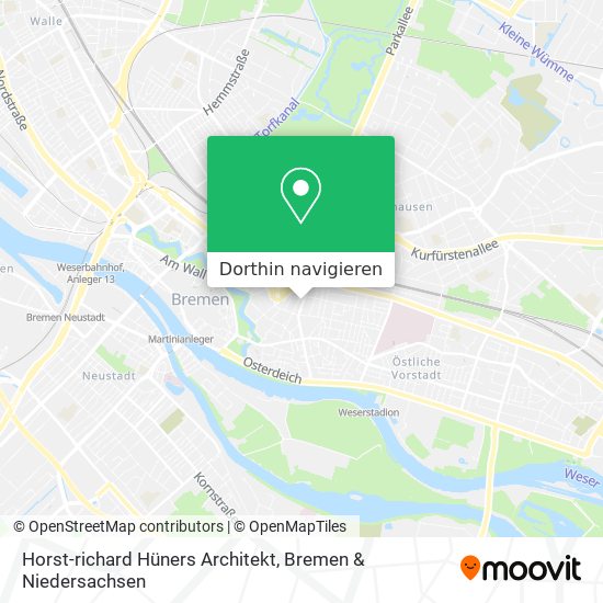 Horst-richard Hüners Architekt Karte