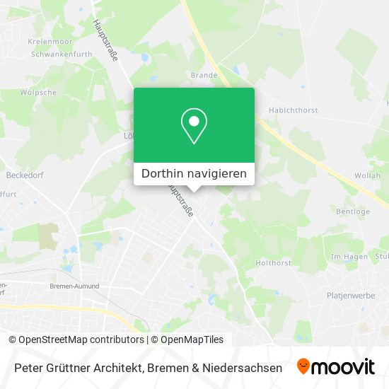 Peter Grüttner Architekt Karte