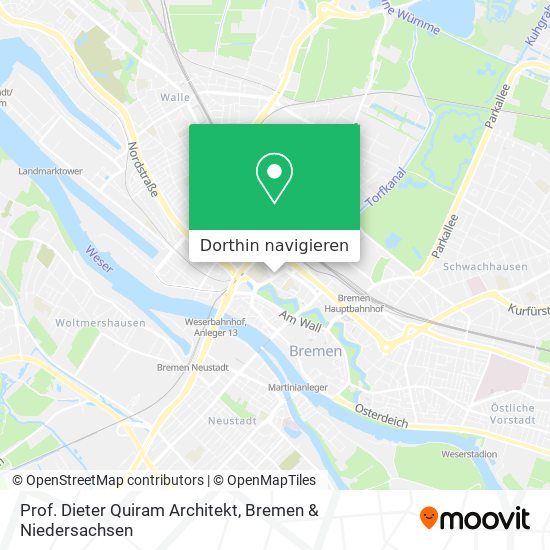 Prof. Dieter Quiram Architekt Karte