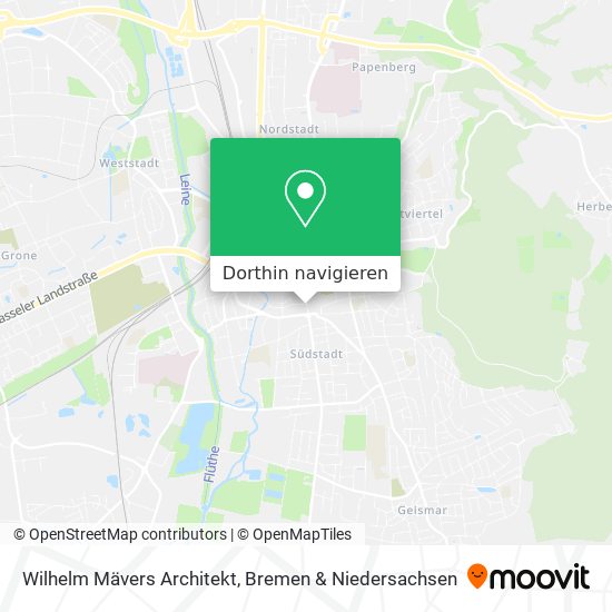 Wilhelm Mävers Architekt Karte