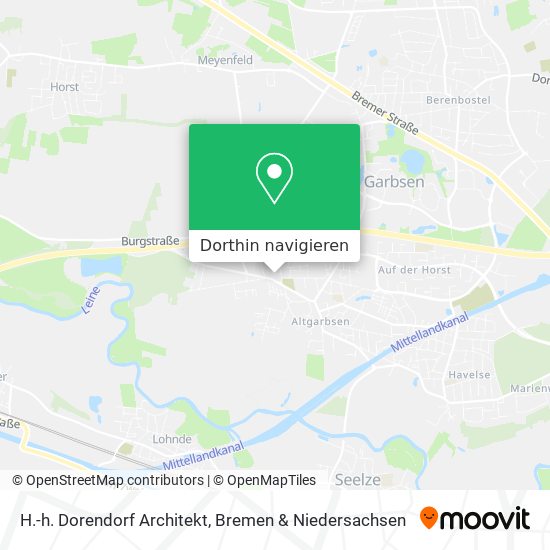 H.-h. Dorendorf Architekt Karte