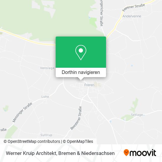 Werner Kruip Architekt Karte