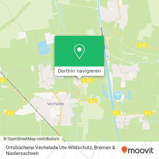 Ortsbücherei Vechelade Ute Wildschütz Karte