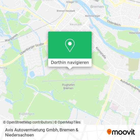 Avis Autovermietung Gmbh Karte