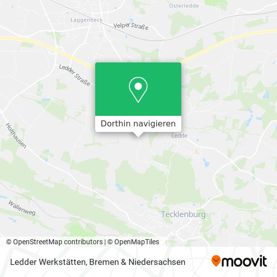 Ledder Werkstätten Karte