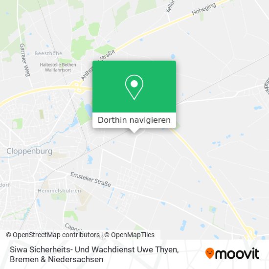 Siwa Sicherheits- Und Wachdienst Uwe Thyen Karte