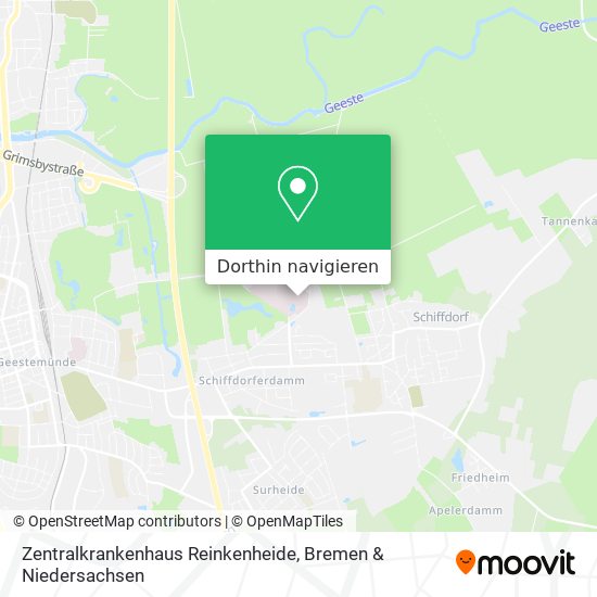 Zentralkrankenhaus Reinkenheide Karte