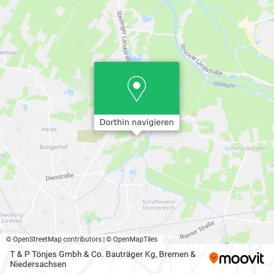 T & P Tönjes Gmbh & Co. Bauträger Kg Karte