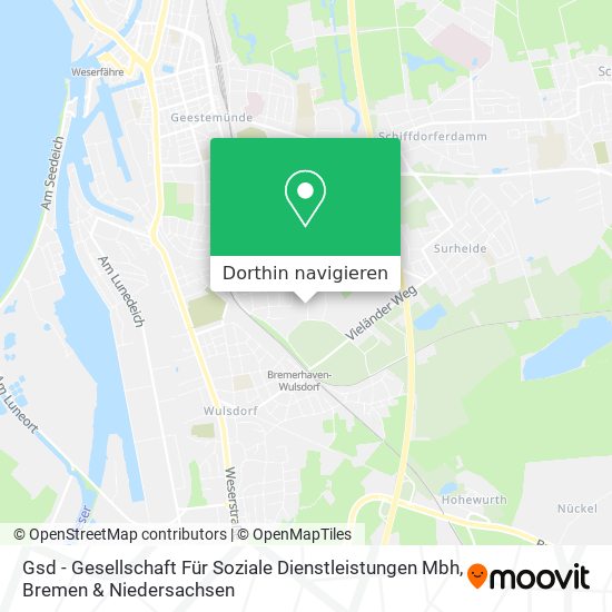 Gsd - Gesellschaft Für Soziale Dienstleistungen Mbh Karte