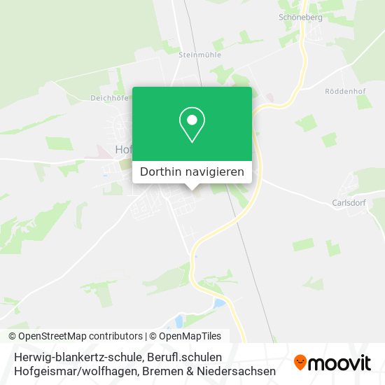 Herwig-blankertz-schule, Berufl.schulen Hofgeismar / wolfhagen Karte