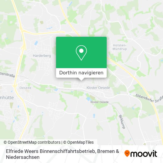 Elfriede Weers Binnenschiffahrtsbetrieb Karte