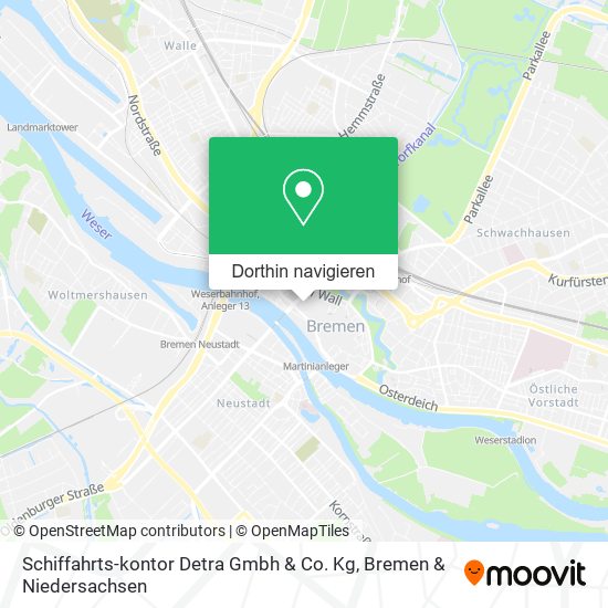 Schiffahrts-kontor Detra Gmbh & Co. Kg Karte