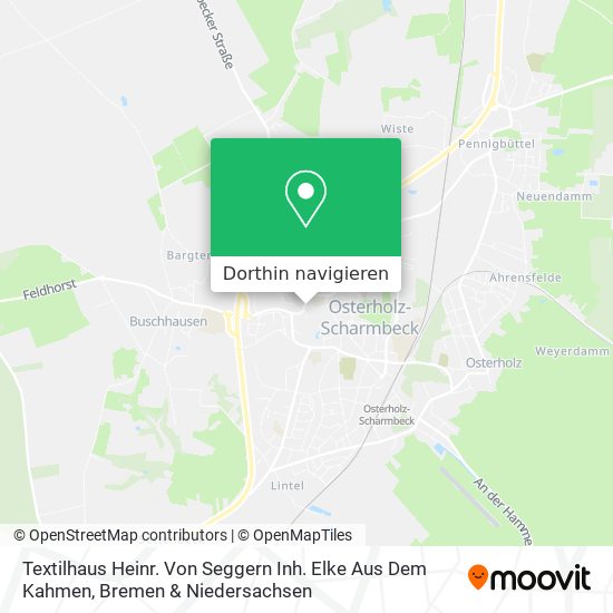 Textilhaus Heinr. Von Seggern Inh. Elke Aus Dem Kahmen Karte