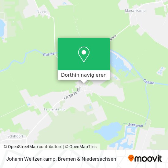 Johann Weitzenkamp Karte