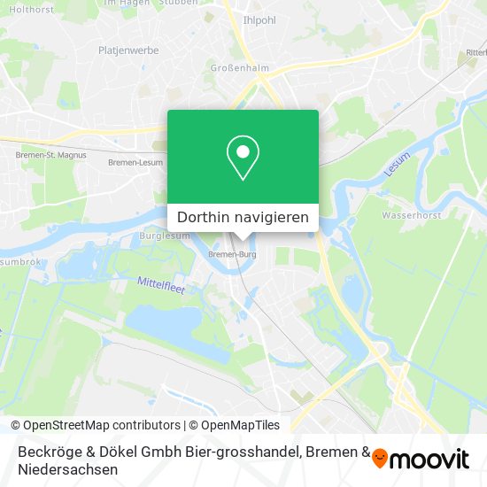 Beckröge & Dökel Gmbh Bier-grosshandel Karte