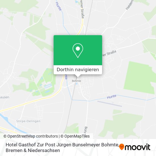 Hotel Gasthof Zur Post Jürgen Bunselmeyer Bohmte Karte