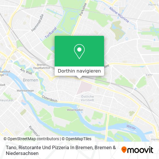 Tano, Ristorante Und Pizzeria In Bremen Karte