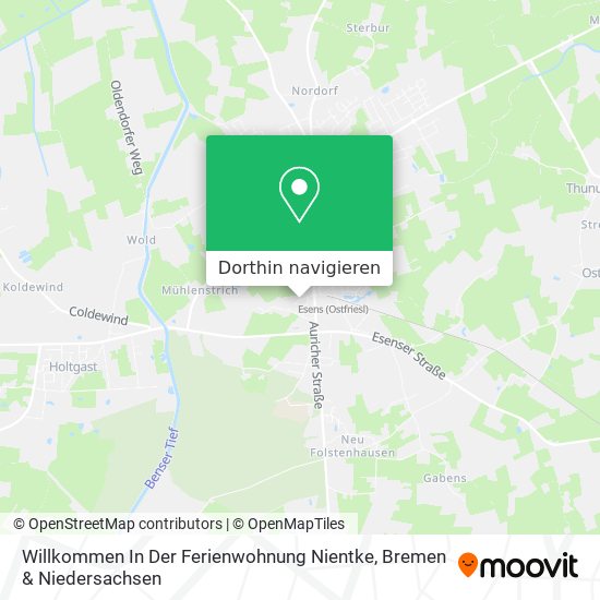 Willkommen In Der Ferienwohnung Nientke Karte