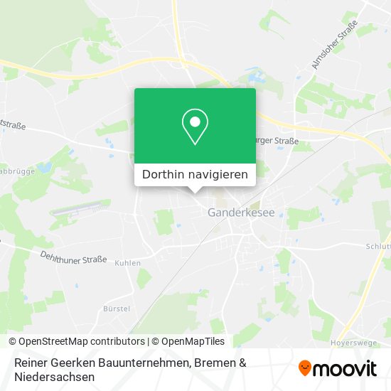 Reiner Geerken Bauunternehmen Karte