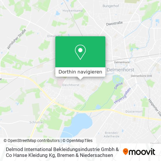 Delmod International Bekleidungsindustrie Gmbh & Co Hanse Kleidung Kg Karte
