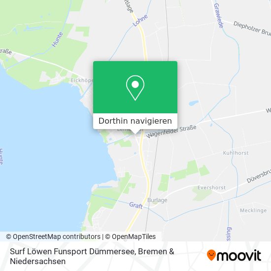 Surf Löwen Funsport Dümmersee Karte