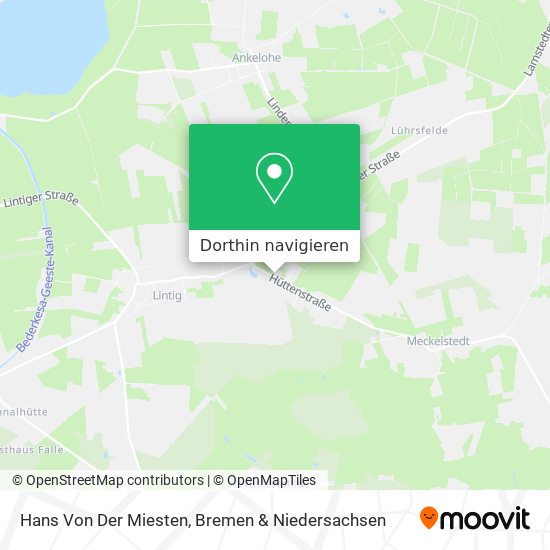 Hans Von Der Miesten Karte