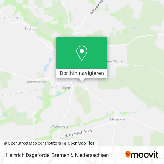 Heinrich Dageförde Karte