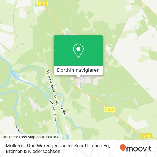 Molkerei- Und Warengenossen- Schaft Lünne Eg Karte