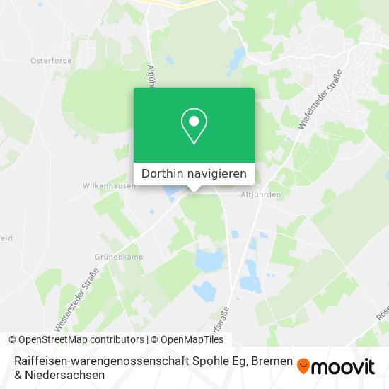 Raiffeisen-warengenossenschaft Spohle Eg Karte