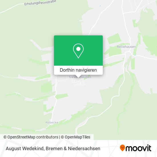 August Wedekind Karte