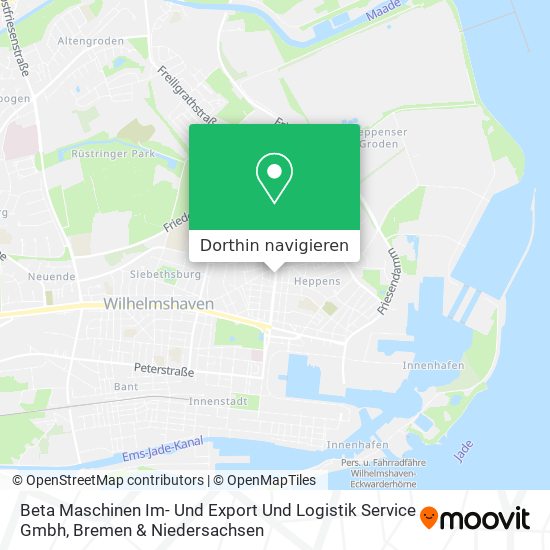 Beta Maschinen Im- Und Export Und Logistik Service Gmbh Karte