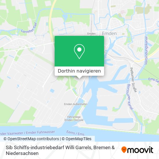Sib Schiffs-industriebedarf Willi Garrels Karte