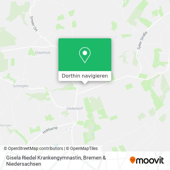 Gisela Riedel Krankengymnastin Karte