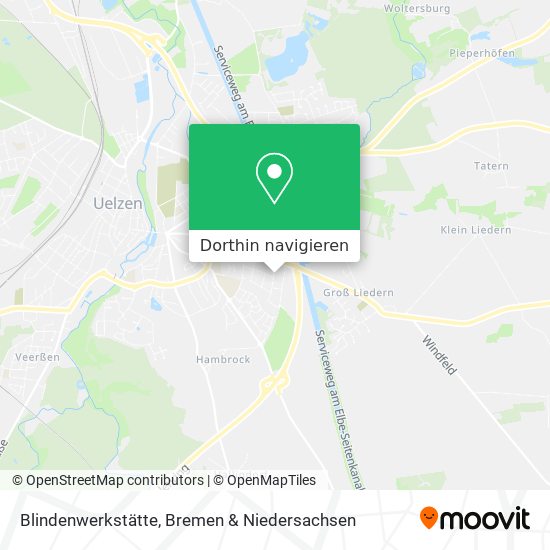 Blindenwerkstätte Karte