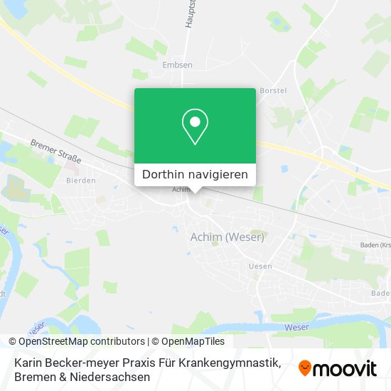 Karin Becker-meyer Praxis Für Krankengymnastik Karte