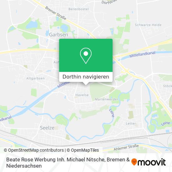 Beate Rose Werbung Inh. Michael Nitsche Karte