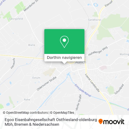Egoo Eisenbahngesellschaft Ostfriesland-oldenburg Mbh Karte