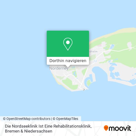 Die Nordseeklinik Ist Eine Rehabilitationsklinik Karte