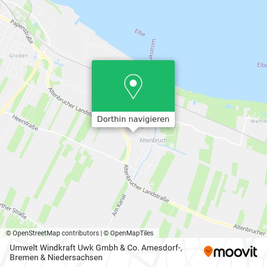 Umwelt Windkraft Uwk Gmbh & Co. Amesdorf- Karte