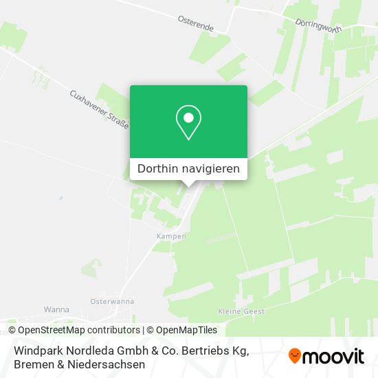Windpark Nordleda Gmbh & Co. Bertriebs Kg Karte