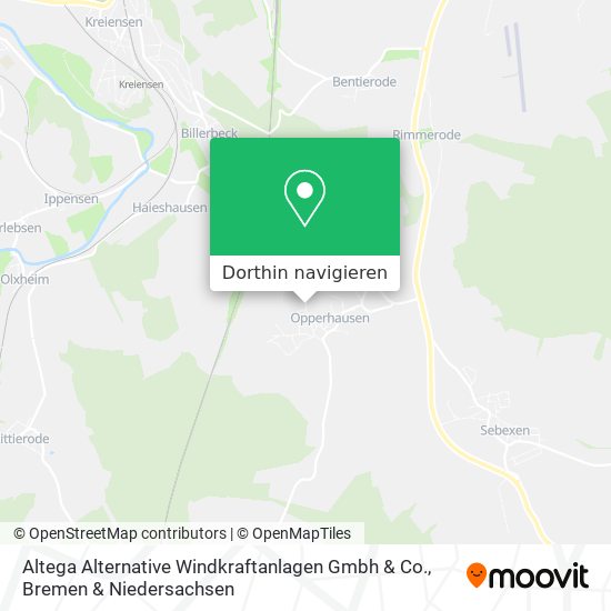 Altega Alternative Windkraftanlagen Gmbh & Co. Karte