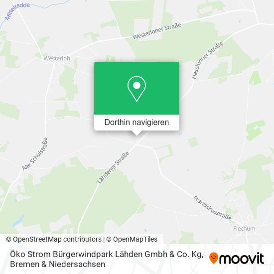 Öko Strom Bürgerwindpark Lähden Gmbh & Co. Kg Karte
