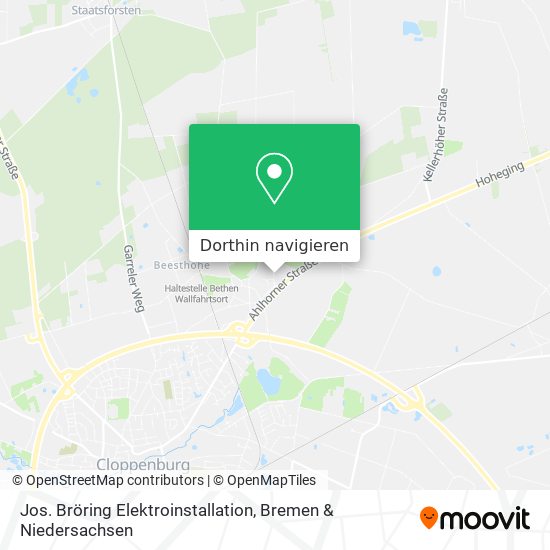Jos. Bröring Elektroinstallation Karte
